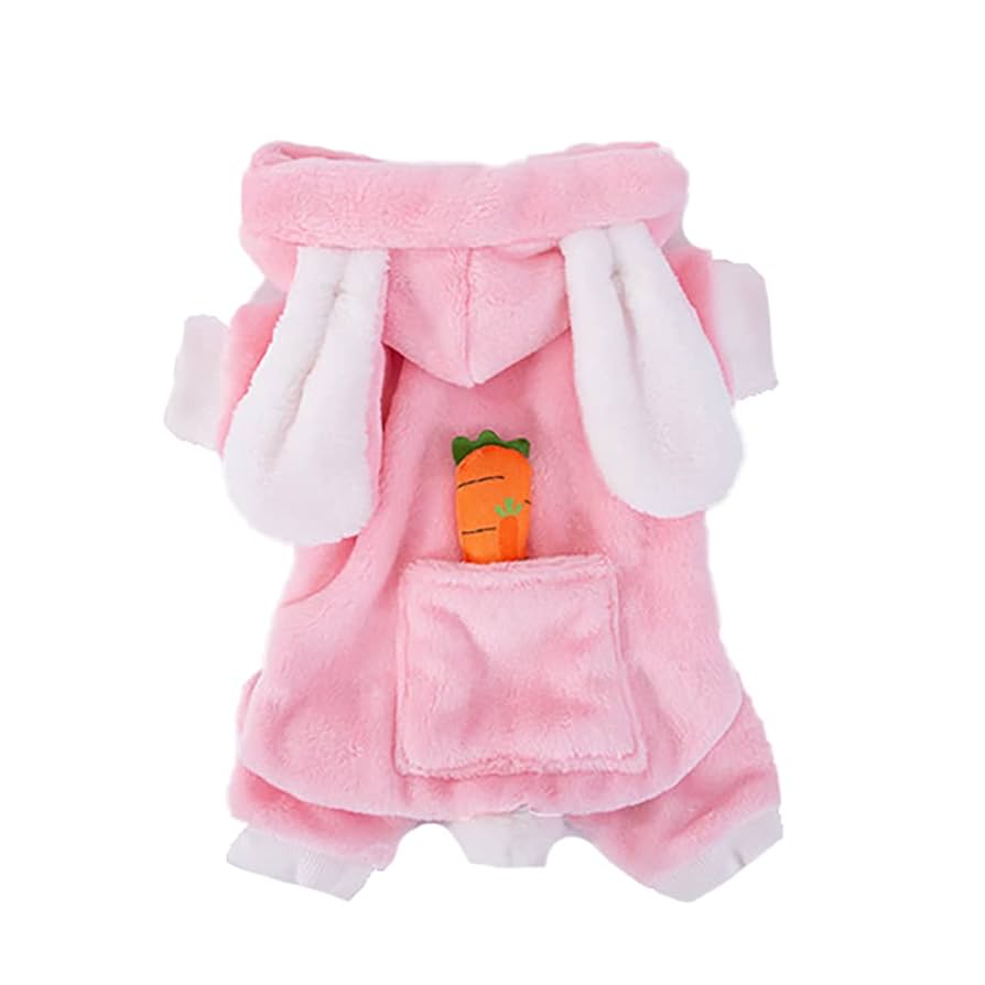 犬服 SS わんこの普段着　うさぎ×ピンク 犬服 SS わんこの普段着うさぎ×ピンク