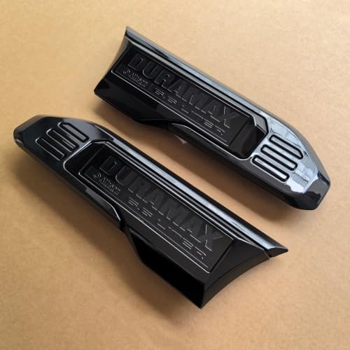 Image of 2pack OEM 2024+ 6.6L Duramax Diesel Vent Emblem Replacement for Sierra 2500HD 3500HD 86790687 (Gloss Black)