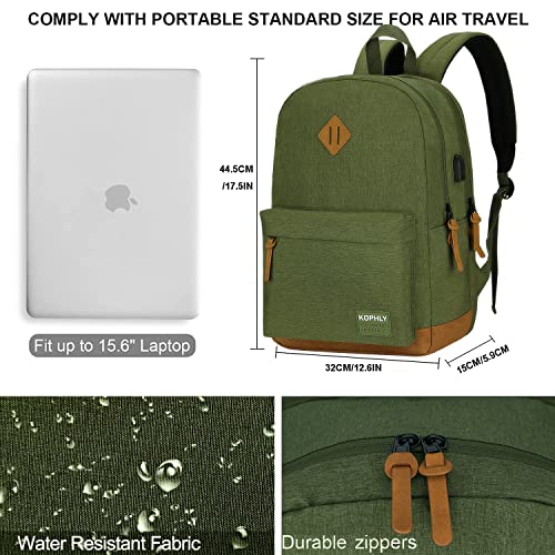 Image of SUPACOOL Large Laptop Backpack with USB Charging Port for Men and Women