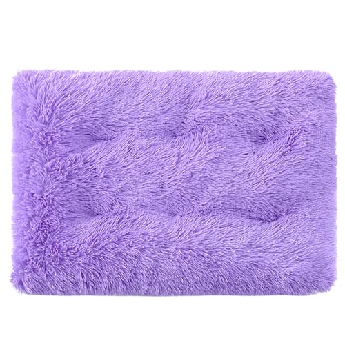 FANSU Cuscino per Cani Gatti, Cuccia Cane Interno Peluche Morbida e Soffice Cuccia Gatti Sfoderabile e Lavabile per Cani Taglia Grande e Media (M-65X50CM,Viola)
