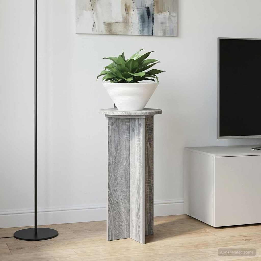 Set di 2 supporti per piante, grigio Sonoma, 60 cm