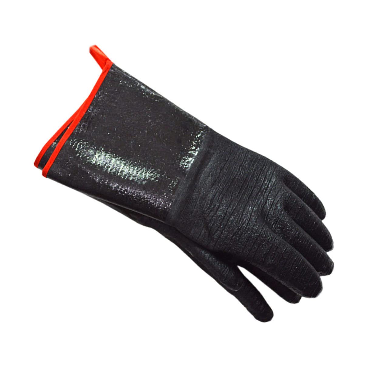 Guanti da Forno in Neoprene Resistenti al Calore Neri | 1 Paio Riutilizzabile, Isolamento Termico per Microonde e Ambienti Caldi, Uso Cucina e Barbecue