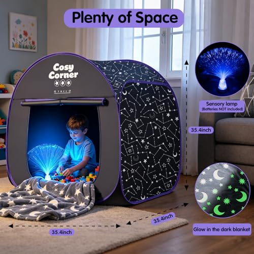 Sensory Tent with Fiber Optic Lamp