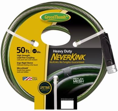 Green Thumb 5/8" x 50' NeverKink Heavy Duty Garden Hose - Pack of (1)