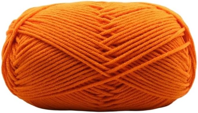 5 Rolls 50g 4-Ply Milk Cotton Yarn for Crocheting Hand Knitting Blend(30)