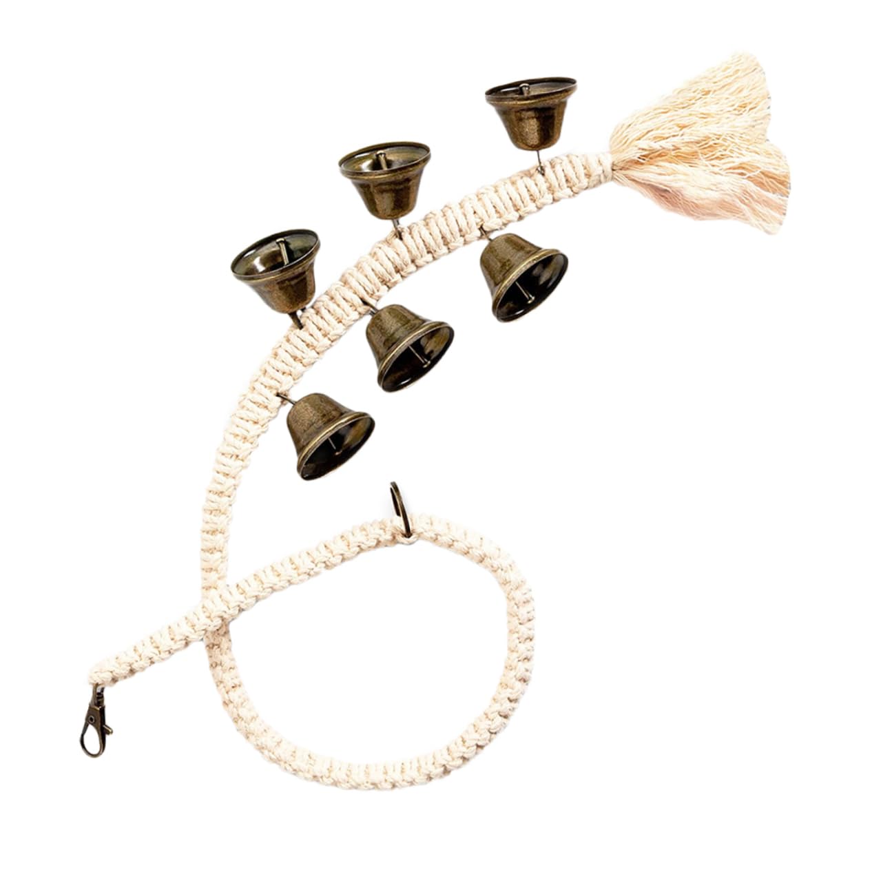 Mipcase Dog Walking Accessories Safe No Harm Dog Door Bell Chain Puppy Training Aid