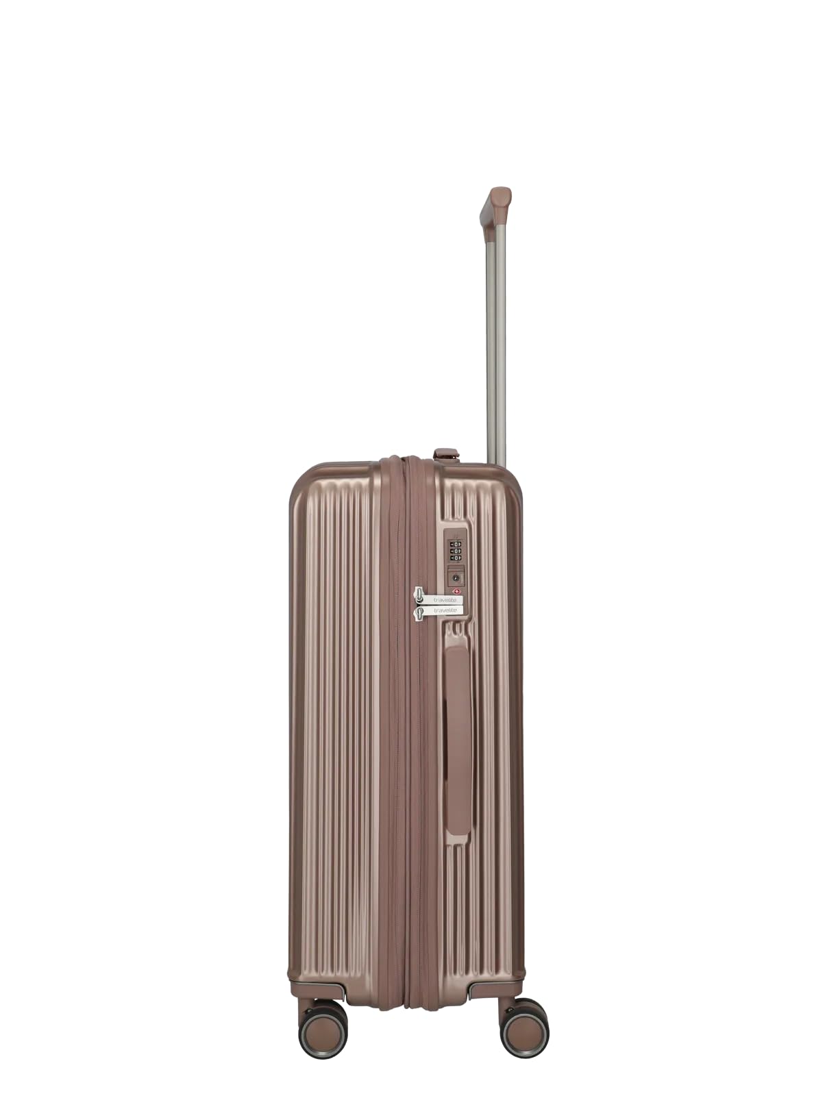 Travelite Maleta Paros 3 rígidos Maleta de Viaje S M L Cerradura TSA Pliegue silencioso Doble Ruedas – Equipaje de Mano y Maleta de Viaje para Vacaciones