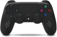 Controle Sem Fio para PS4 e PC, Bluetooth 5.0, Bateria 10000mAh, com Vibração e Alto-Falante, KP-GM018-2