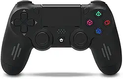 Controle Sem Fio para PS4 e PC, Bluetooth 5.0, Bateria 10000mAh, com Vibração e Alto-Falante, KP-GM018-2