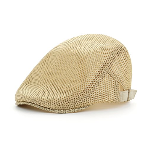 Leucos Ticte Flat Cap Men Breathable mesh Summer Hat Newsboy Beret Drivers Ivy Caps