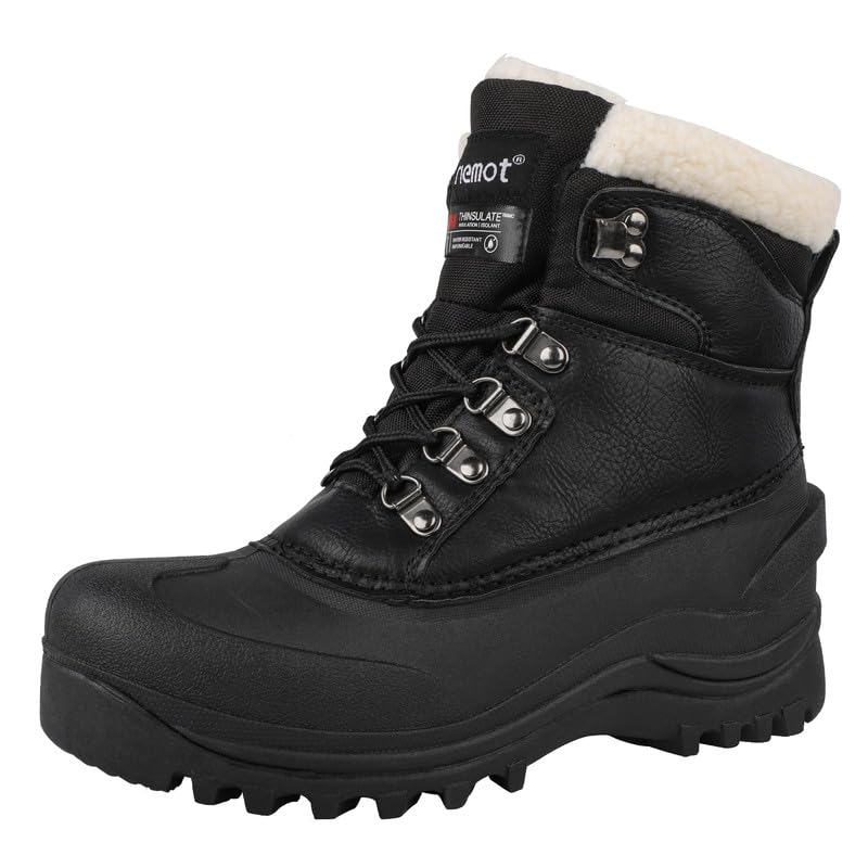 riemot Winterstiefel Herren Wasserdicht Schneestiefel Warme Gefüttert Winterschuhe Winter...
