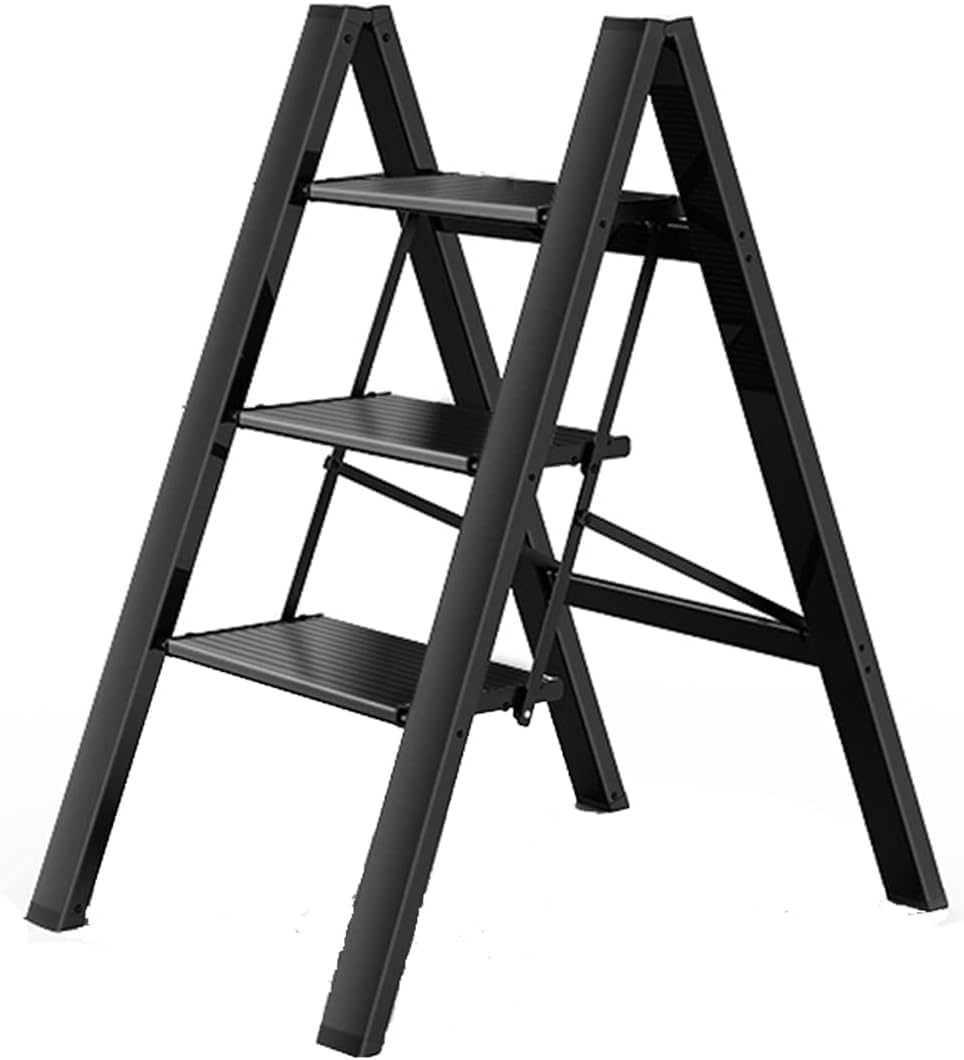 Stepladder, 3 Tiers, Iron Material, Stylish, Foldable, Load Capacity, Handle Included, Step Stand, Step Stool, Anti-Slip, Lightweight, Safe, Multifunctional, Indoor and Outdoor (1) (B0D3CJ9L5P) Amazon Price History, Amazon Price Tracker