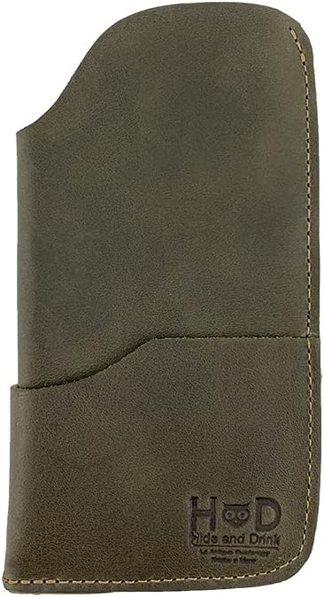 Hide & Drink, Rustic Sunglasses Case & Wallet Handmade from Full Grain Leather