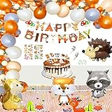 🦊【Una buena opción para los cumpleaños de los niños】: A la mayoría de los niños les encantan los animales del bosque, este conjunto de decoraciones de cumpleaños de animales del bosque para niños está diversificado, puede satisfacer las necesidades de decoración de su fiesta al mismo tiempo y crear un mundo selvático solo para niños, lo cual es seguro para traerles hermosos recuerdos de la infancia!