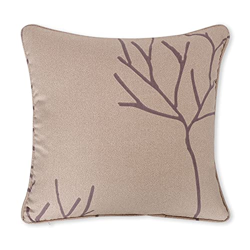 Image of Swayam Set of 2 Abstract Print Cotton Beige Cushion Cover | 20 x 20 Inch | Soft Breathable Fabric with Hidden Zipper | Decorative & Stylish Cushion Covers for Sofa, Living Room, Bedroom & Couch