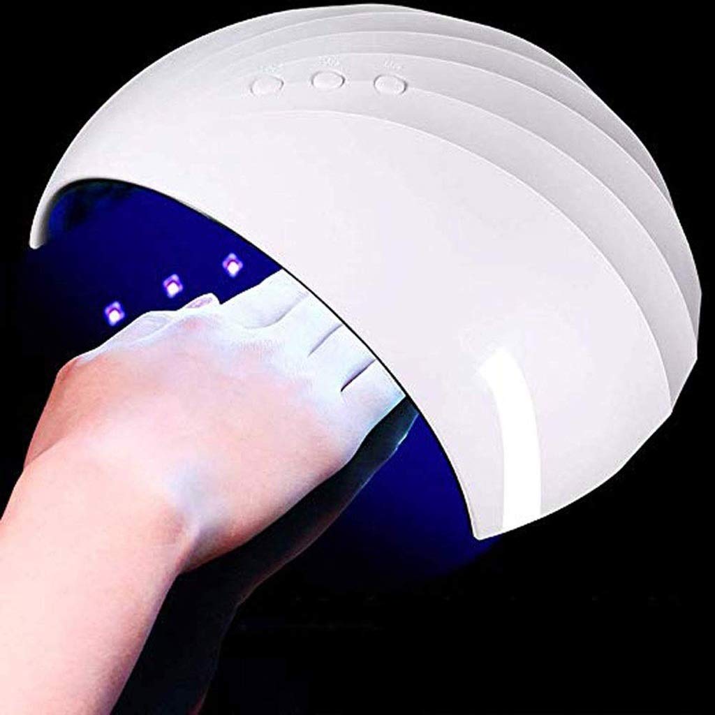 FAXIOAWA Macchina per fototerapia, Lampada per Unghie Gel a LED da 36 W con sensore Automatico a 3 impostazioni del Timer per smalti Gel