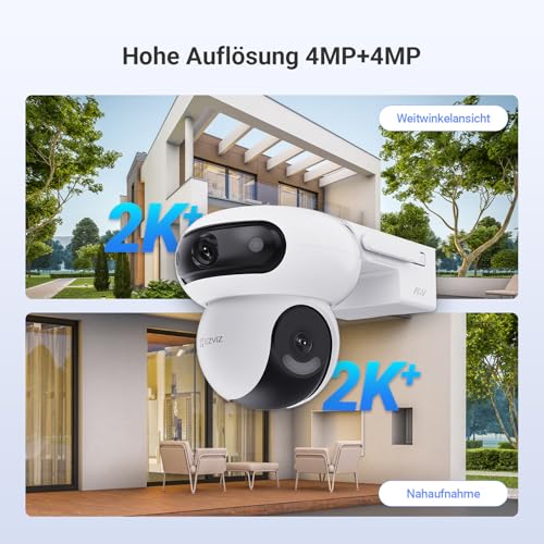 EZVIZ HB90 2K+&2K+ Dual WLAN Überwachungskamera Akku Outdoor +8W Solarpanel – Ansicht 4