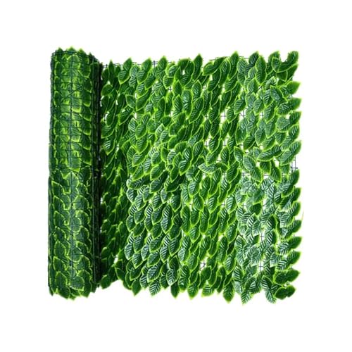 Panel de pared de césped, Setos artificiales, cribado de hojas, pantalla enrollable, paisajismo, jardín, patio trasero, balcón(0.5x3meter)
