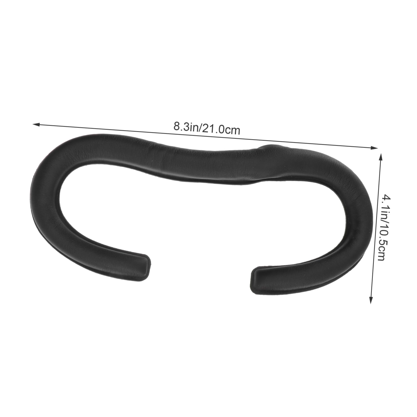 HOMSFOU Leather Sweat-Resistant Vr Helmet Pad Replacement Ergonomic Eye Patch Sponge Mat for Easy to Clean Comfortable Fit Black