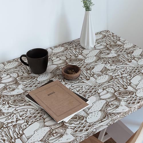 Vinilo decorativo para muebles de cocina con diseño de comida mate 4