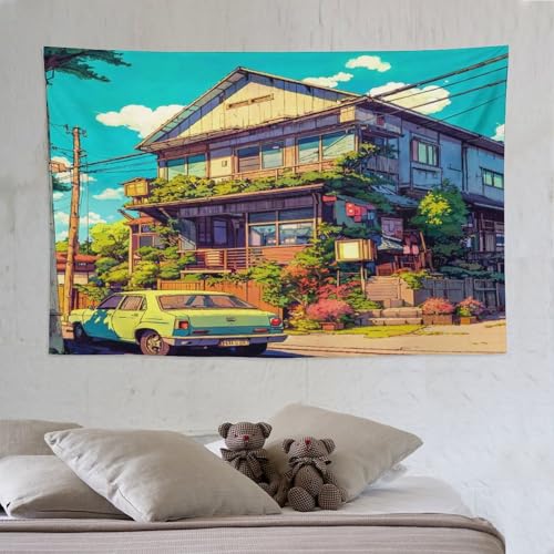 Tapisserie murale japonaise en tissu imprimé 3D grand format