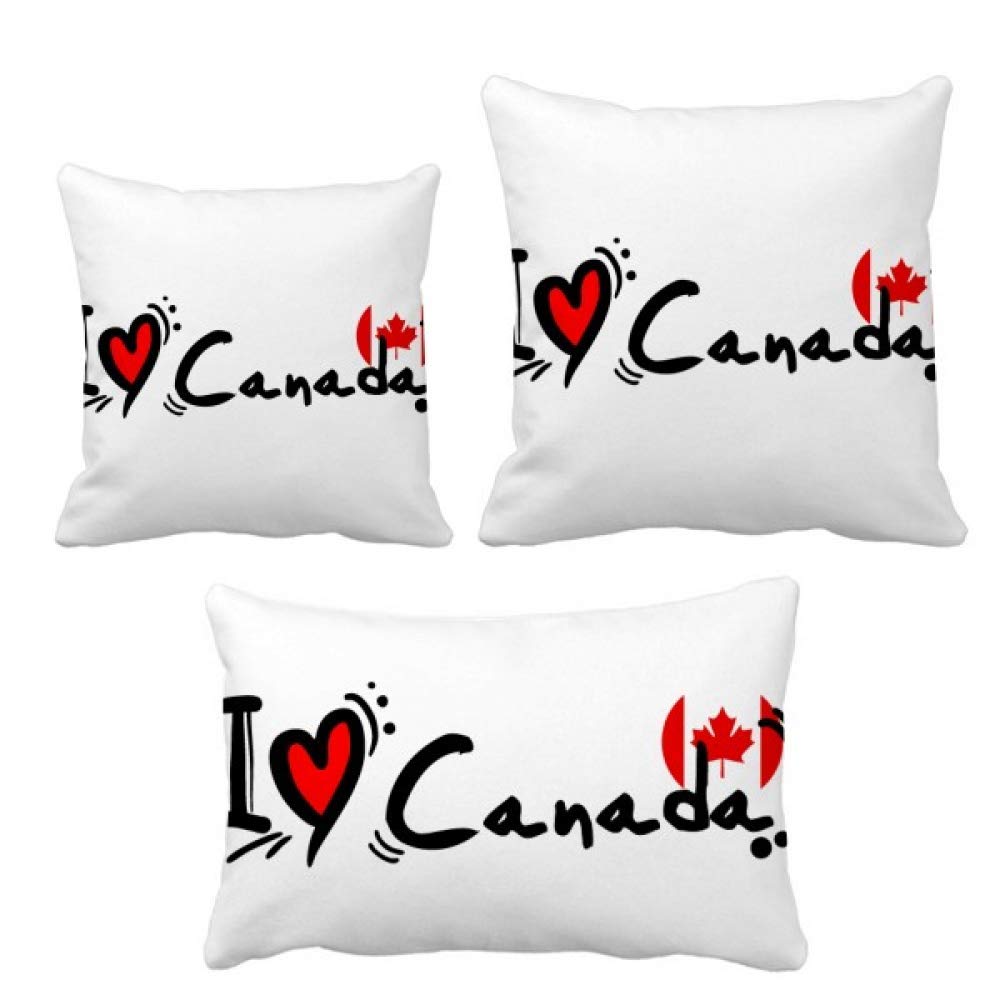 Housse coussin motif Canada finition soignee textile doux pour deco de salon