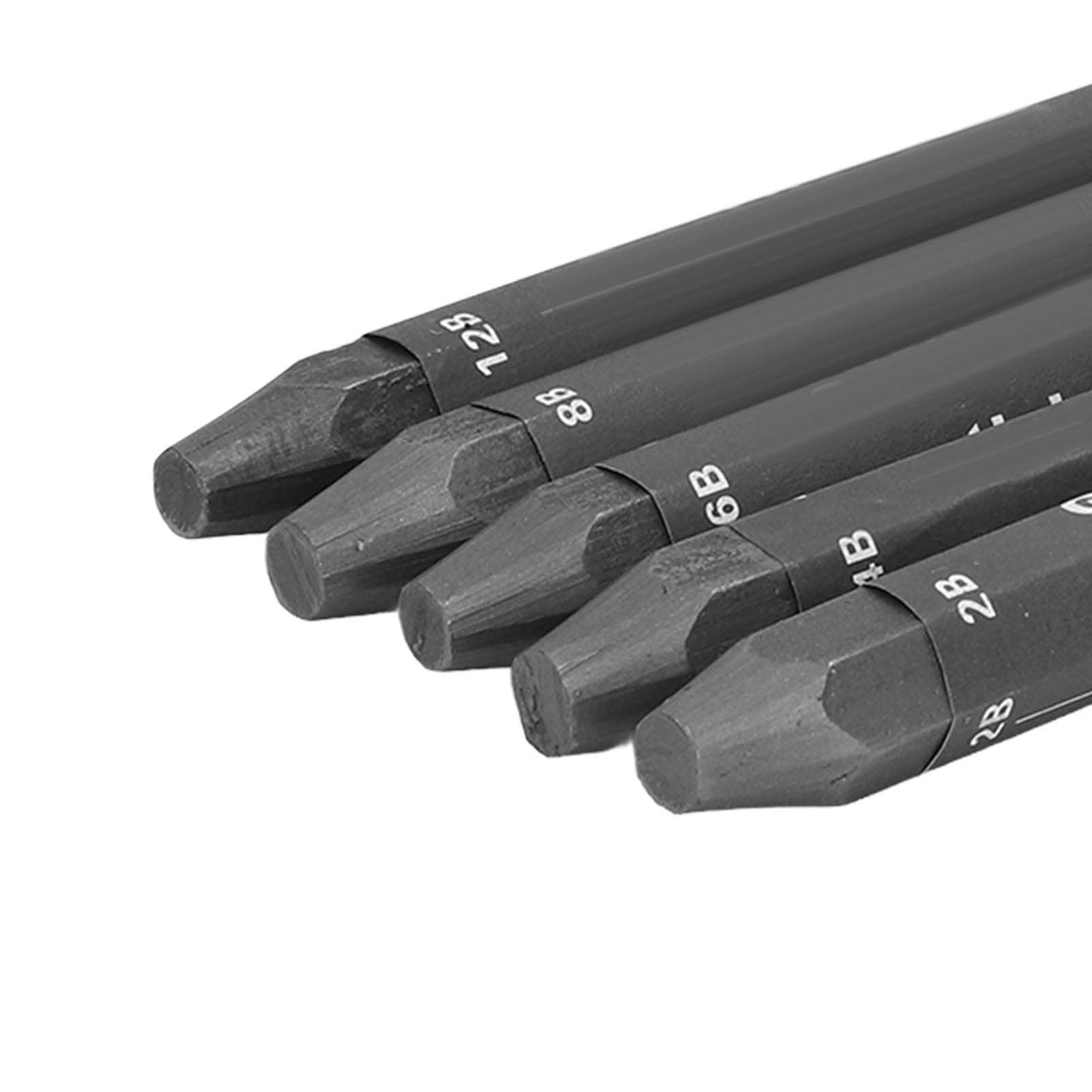 Tige en graphite, 5 bâtonnets de graphite inoffensifs solubles dans l'eau, toucher délicat et sans danger pour l'esquisse pour l'aquarelle