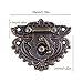 GTHER 2PCS Antique Vintage Latch Hasp, Vintage Buckle Decorative Hasp Hardware Bronze with Screws for Wooden Box Case Drawer Cabinet, 55x48mm