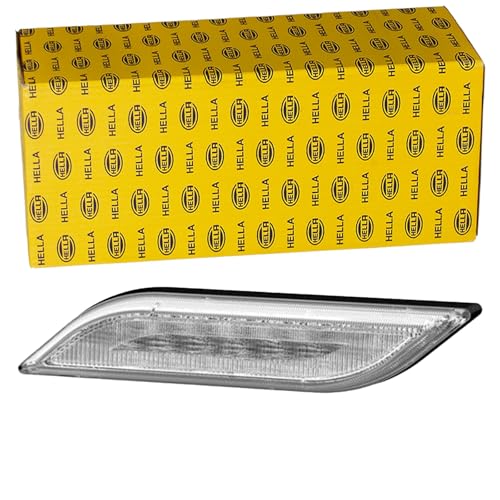 Feu clignotant LED HELLA 2Ba 013 332-011 Shapeline transparent pour remorque et camion