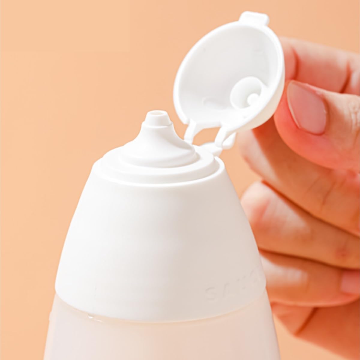 Dispensador de Salsa Botella De Plástico For Salsa, 5 Uds., For Ensalada, Ketchup, Exprimidor For Cocina Casera, Botella For Salsa, Bote For Exprimir, Botella For Condimentos Mostaza(300ML)