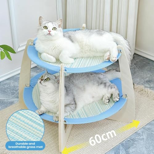 Lit hamac pour chat nid de respirant double-couche intérieur - 3