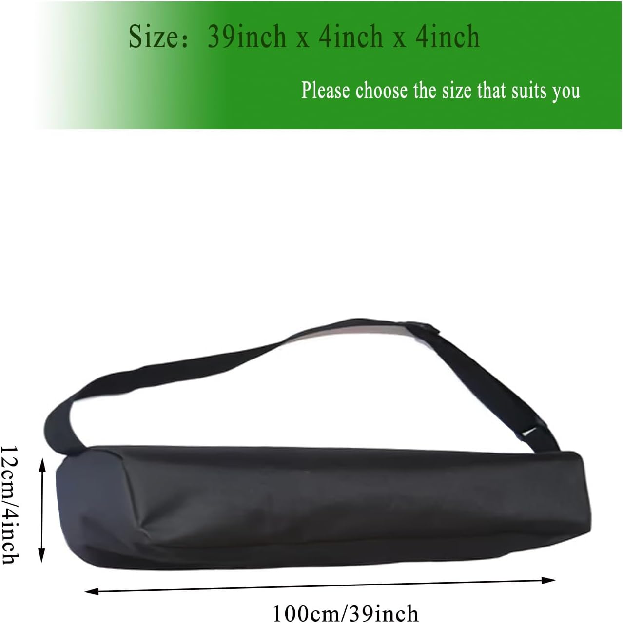 Multi-Purpose Duffle Bag for Sports Gear & Tripod Storage - Heavy Duty Waterproof Organizer for Camera Stand, Mic, Grill Tools, Camping Equipment (39''(L) x4''(H))