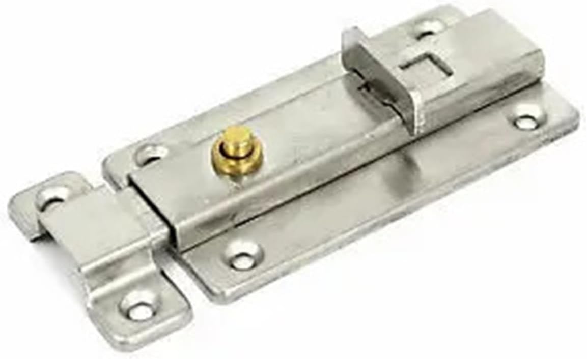 4 Inch Length Stainless Steel Door Security Latch Sliding Lock Bolt 1Pcs