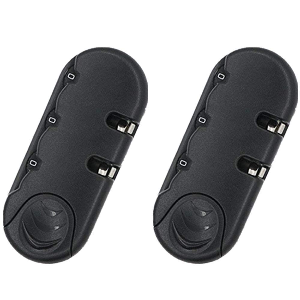 2pcs/Set Password Lock Replacement Luggage Lock for Suitcase Pull Rod Box Trunk Suitcase Password Box DIY S093#
