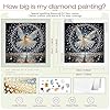 Sanjee Dancing Fairy Diamond Art Painting Kits Adults, 5D Special Shape Crystal Rhinestone Diamond Art for Beginners, DIY Craft Home Wall Decor & Gift, 12×12 Inches #3