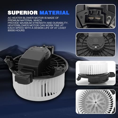 Image of Front HVAC Heater Blower Motor Assembly Compatible with Ford & Lincoln Vehicle - for Continental 2017-2020, Edge 2015-2024, Fusion 2013-2020, MKX 2016-2018, MKZ 2013-2020, Nautilus 2019-2023