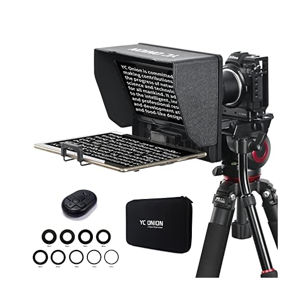 YC Onion Teleprompter für Tablet-Smartphone-Kamera