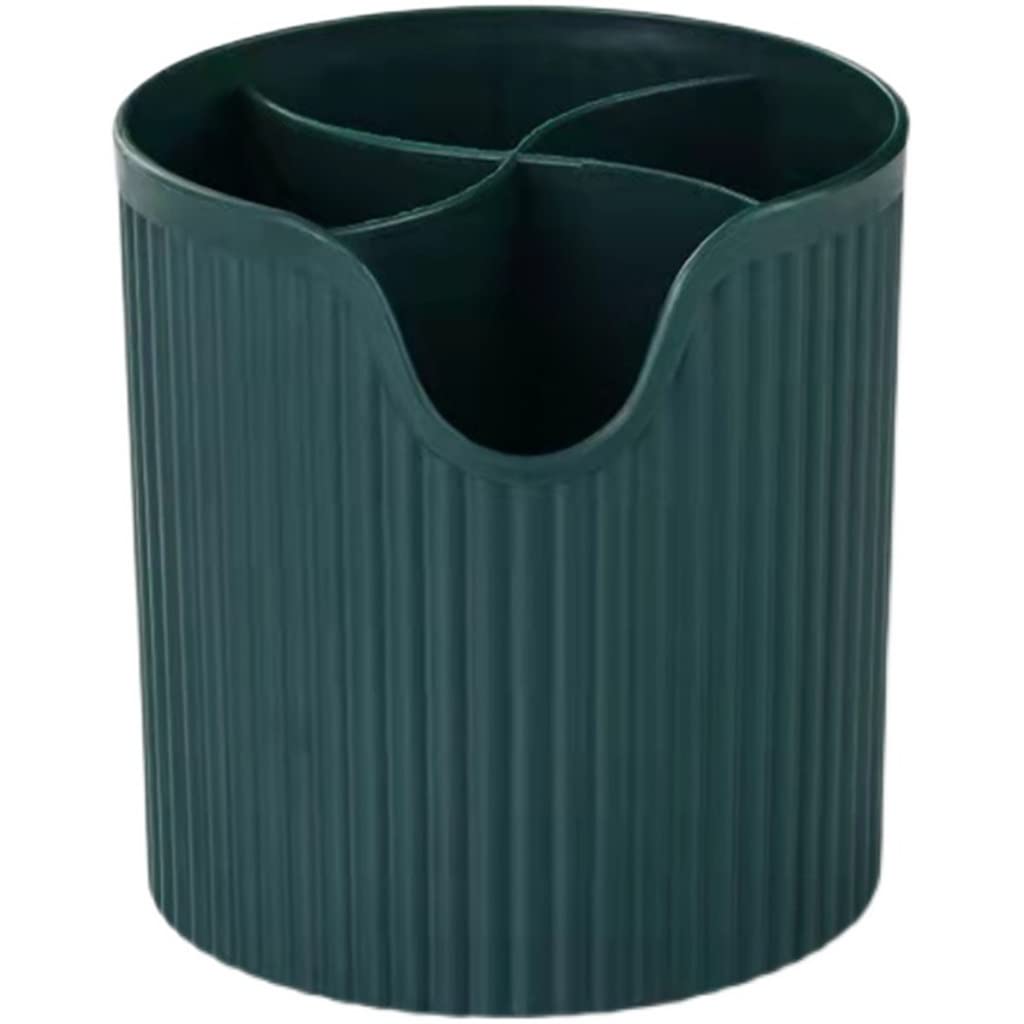 Boîte de maquillage grande capacité ronde pour ranger commode et bureau