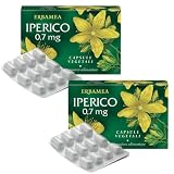 2x Erbamea - IPERICO 0,7 mg - 36 Capsule Vegetali - Con Vitamine del Gruppo B, Magnesio e Acido Folico - Benessere mentale e tono dell'umorie + in OMAGGIO 2 Tisane Funzionali Viropa