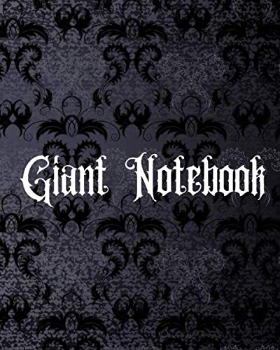 The Giant notebook: 700 Pages college ruled paper size 8"x10" Dark Cover