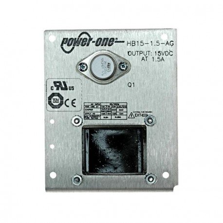 HB15-1.5-AG, Power Supply; AC-DC; 15V@1.5A; 100-264V In; Open Frame; Panel Mount; Linear
