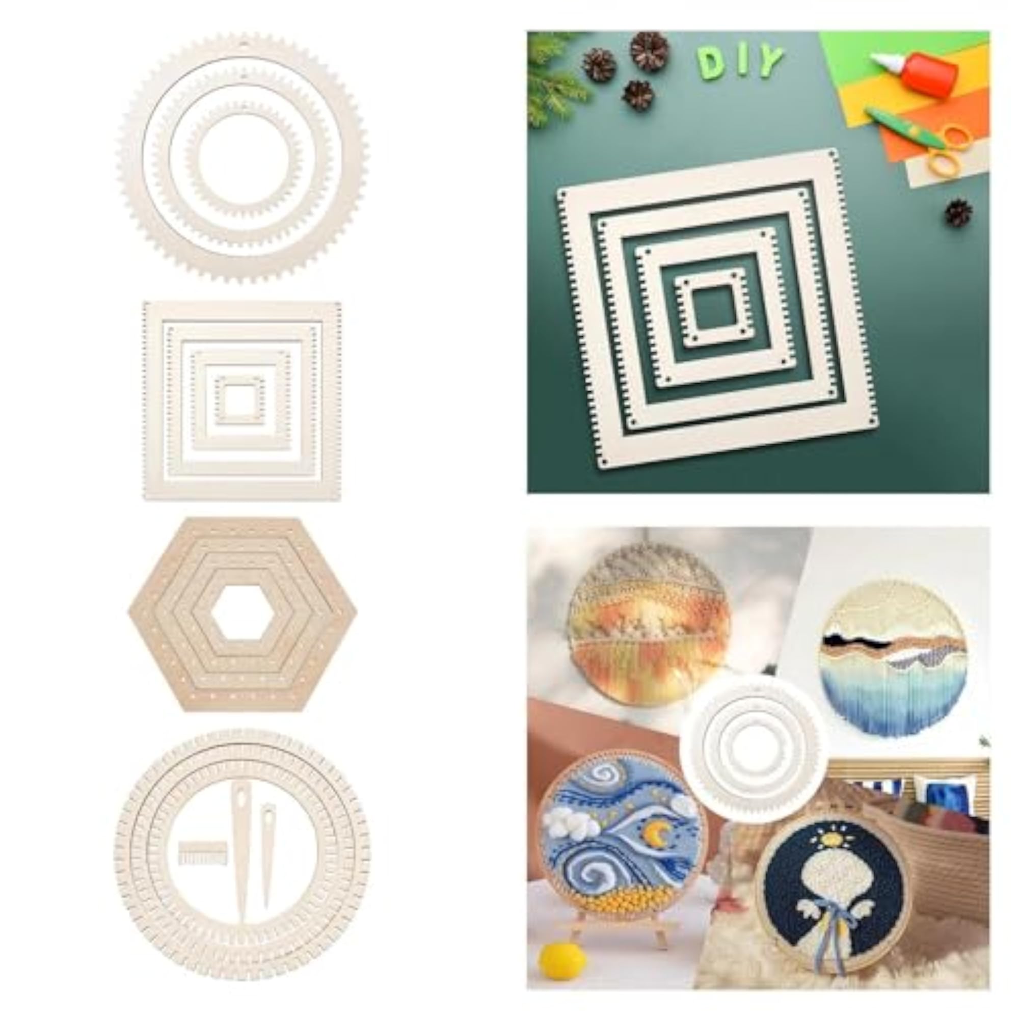 Wood Weaving Looms Tools for Wall Decoration