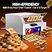 HTTSICHI Commercial Conveyor Toaster w/ 3 Slice Wide Slot, 450 Slice/hour Commercial Toaster w/ 14.1’’ Wide and 3‘’ Opening, Industrial Kitchen Cooking bagel w/Stainless Steel and Heavy Duty