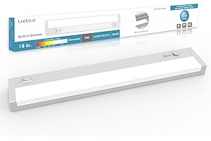 Dimmable Under Cabinet Lighting with Dimmer Hardwired or Plug in, Linkable Kitchen...