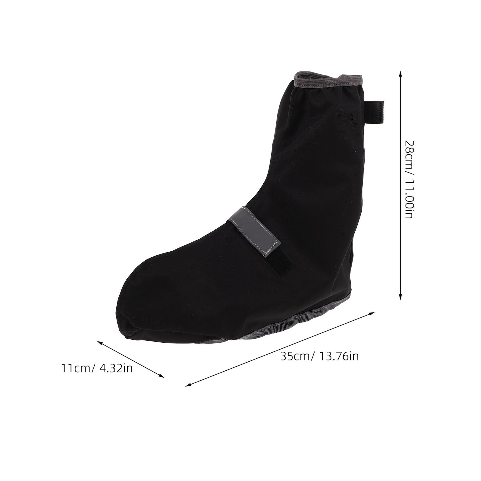 Cubrezapatos Impermeables para Senderismo Polainas Negras Talla L Protección Antideslizante Resistente al Agua para Botas de Montaña Ciclismo y Actividades al Aire Libre 1 Par