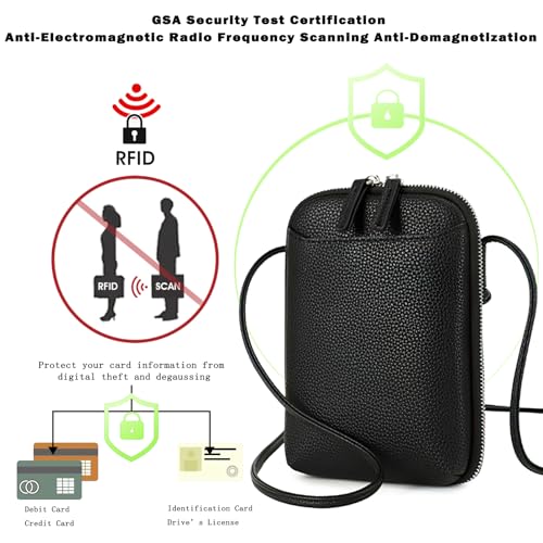 Small Crossbody Bags for Women - Phone Strap Crossbody RFID Phone Wallet Crossbody Bags for Women Lightweight Compact4