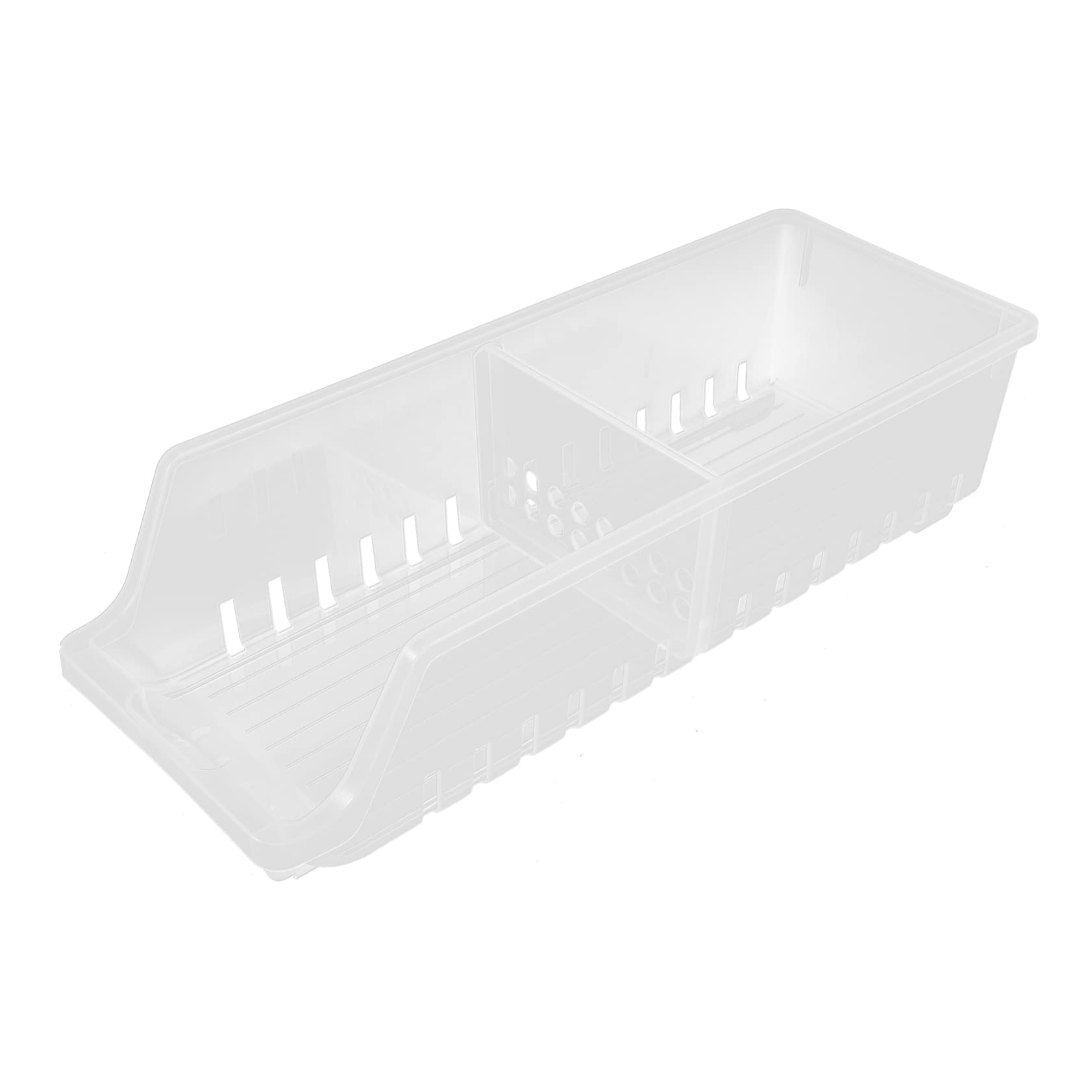 STOBAZA Soda Can Holder for Fridge 2-layer Storage Rack Beverage Dispenser Bin Canned Food Organizer for Beer Cans