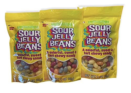 Trader Joe's Sour Jelly Beans Sin gluten (paquete de 3)