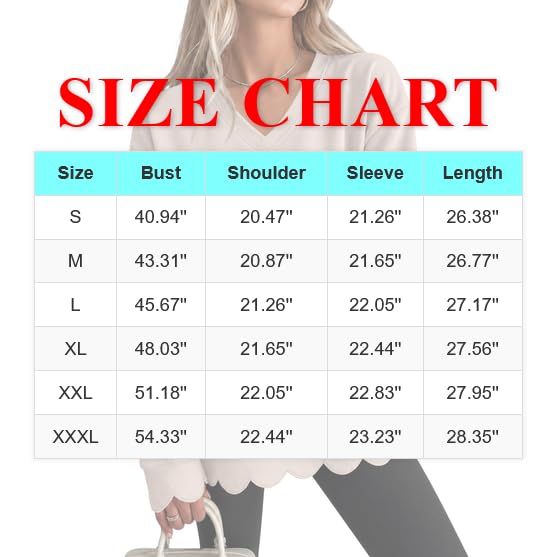 V Neck Scalloped Sweatshirts Women Oversized Layered Pullover Sweatshirt - image 5