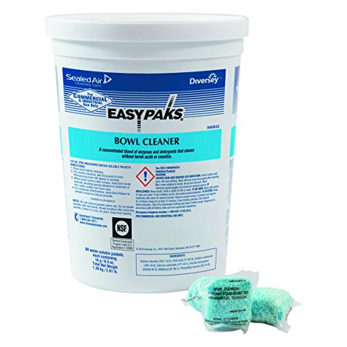 Easy Paks 990652CT Water Soluble Bowl Cleaner, .5oz Packet, 90 Per Tub (Case of 2)